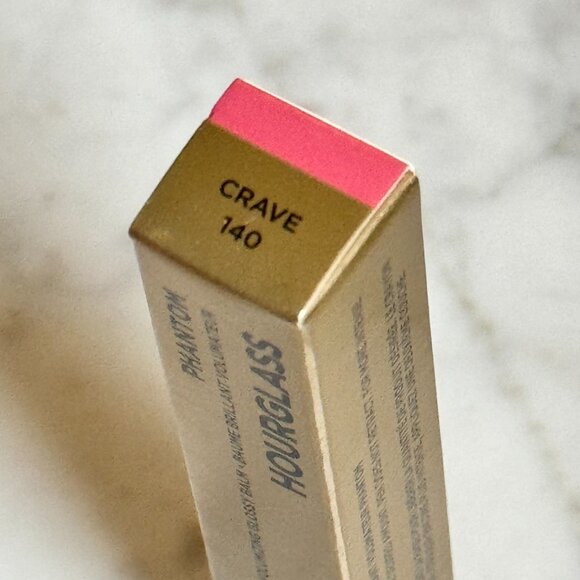 Hourglass Phantom Volumizing Glossy Balm | Crave 140 - Warm Pink | NEW MAKEUP - Picture 2 of 6